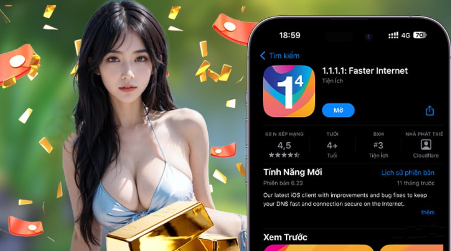 Hình ảnh quảng cáo của 66ff hiển thị nền tảng và các lợi ích